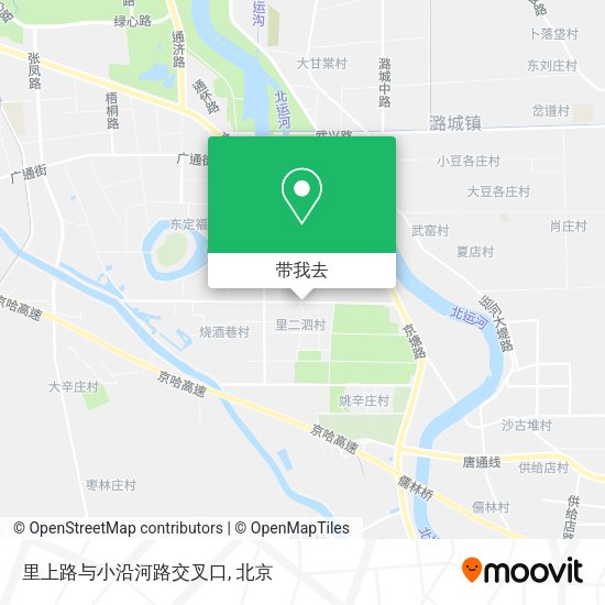 里上路与小沿河路交叉口地图