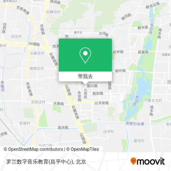 罗兰数字音乐教育(昌平中心)地图
