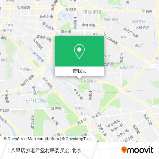 十八里店乡老君堂村民委员会地图