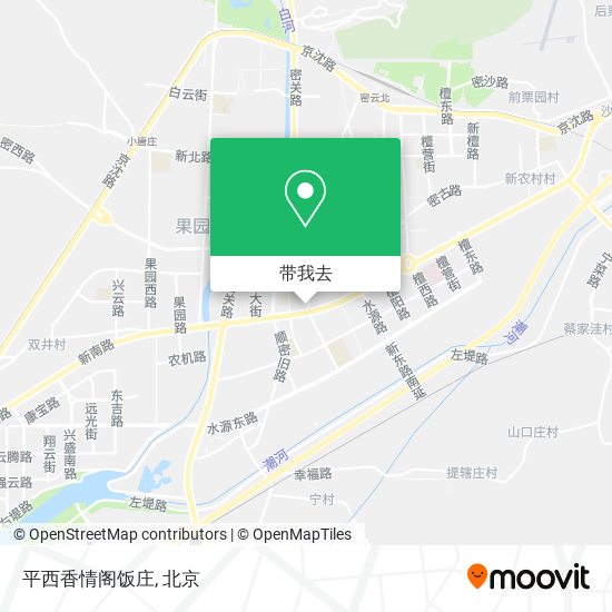 平西香情阁饭庄地图