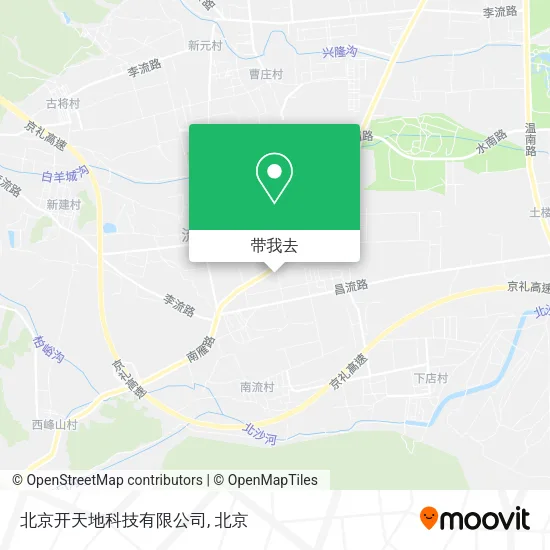北京开天地科技有限公司地图
