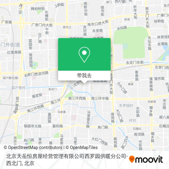北京天岳恒房屋经营管理有限公司西罗园供暖分公司-西北门地图