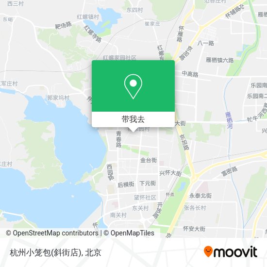 杭州小笼包(斜街店)地图