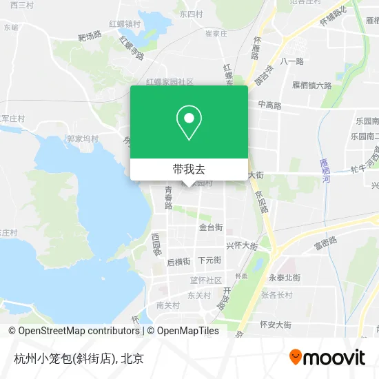 杭州小笼包(斜街店)地图