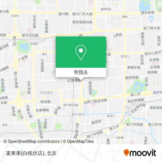 麦果果(白纸坊店)地图