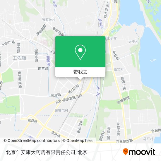 北京仁安康大药房有限责任公司地图