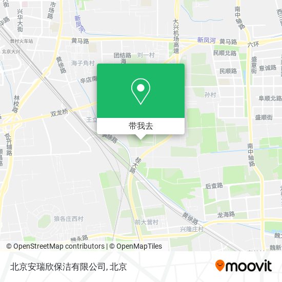 北京安瑞欣保洁有限公司地图
