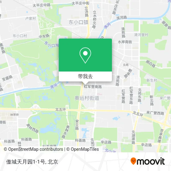 傲城天月园1-1号地图
