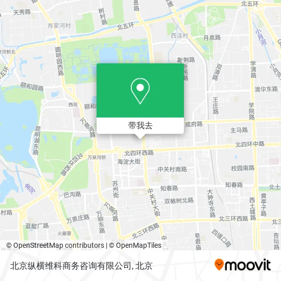 北京纵横维科商务咨询有限公司地图