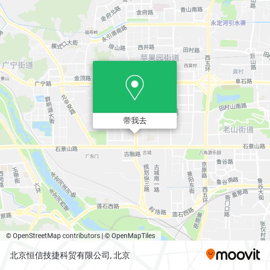 北京恒信技捷科贸有限公司地图