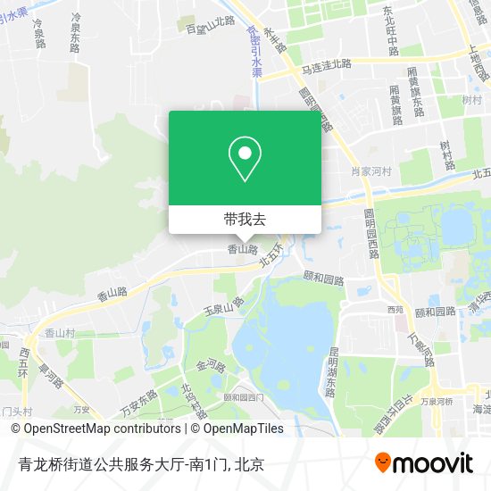 青龙桥街道公共服务大厅-南1门地图