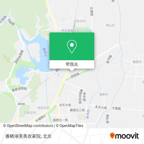 雁栖湖美美农家院地图