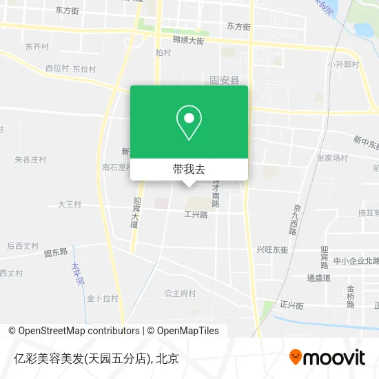 亿彩美容美发(天园五分店)地图