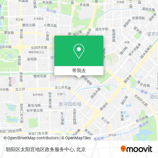 朝阳区太阳宫地区政务服务中心地图