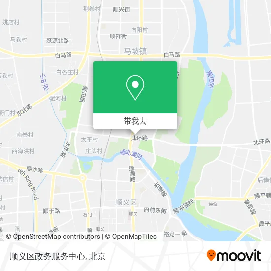 顺义区政务服务中心地图