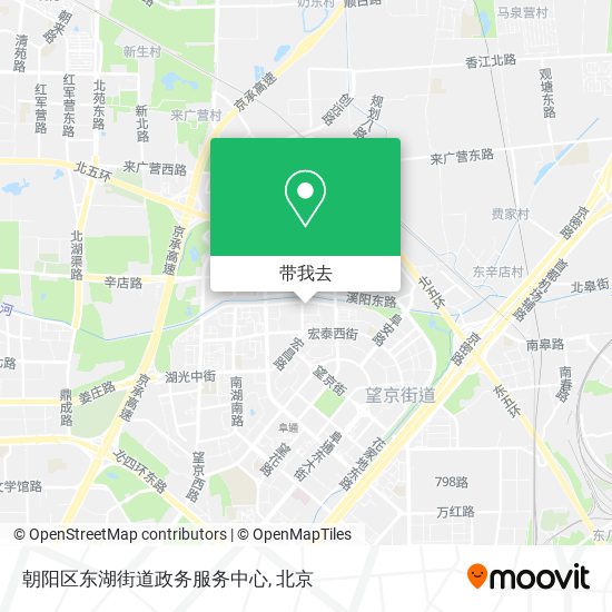 朝阳区东湖街道政务服务中心地图