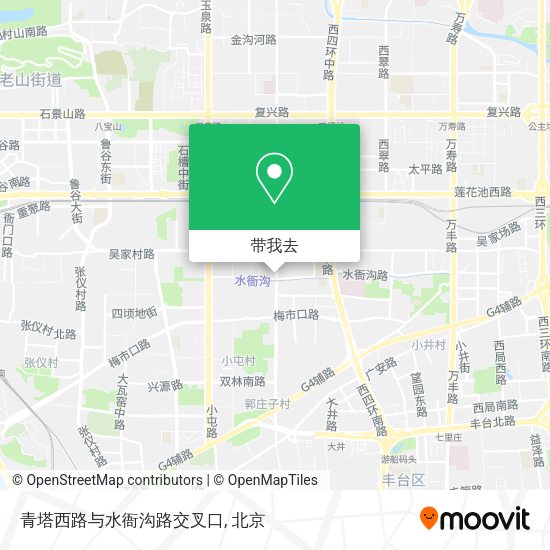 青塔西路与水衙沟路交叉口地图