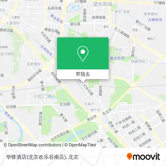 华驿酒店(北京欢乐谷南店)地图