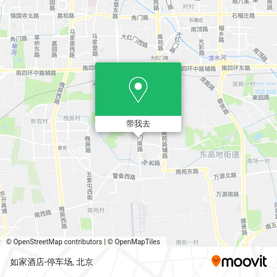 如家酒店-停车场地图