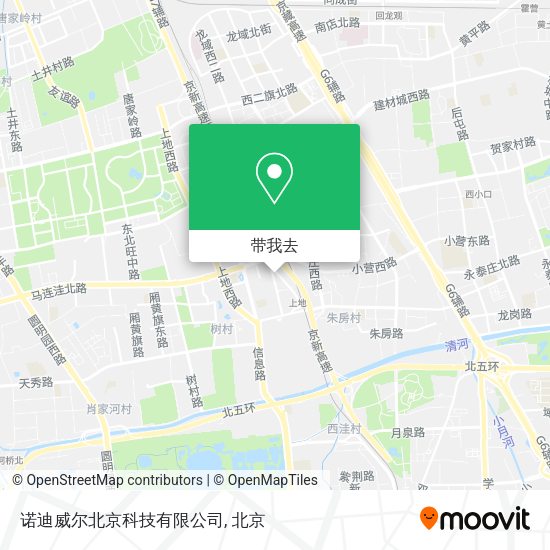 诺迪威尔北京科技有限公司地图