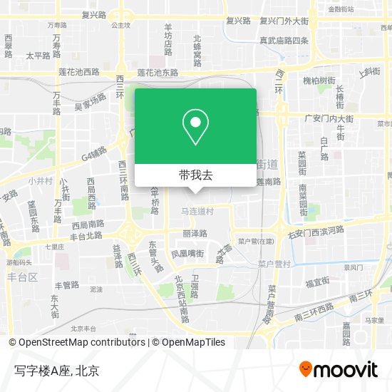 写字楼A座地图
