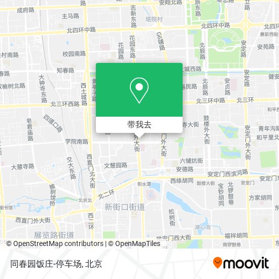 同春园饭庄-停车场地图
