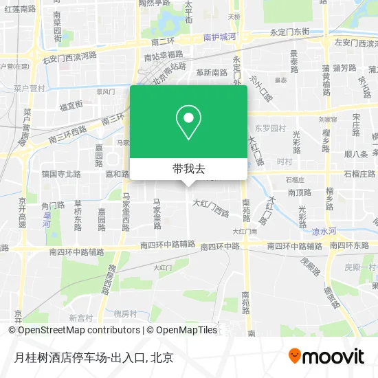 月桂树酒店停车场-出入口地图