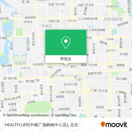 HEALTH LIFE(中粮广场购物中心店)地图