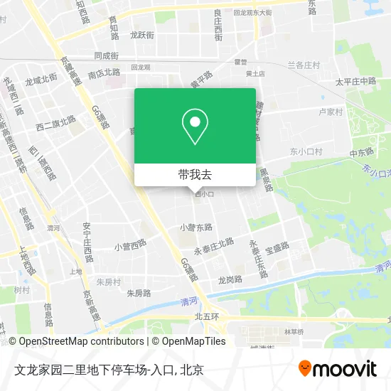 文龙家园二里地下停车场-入口地图