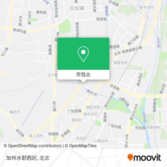 加州水郡西区地图