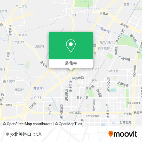 良乡北关路口地图
