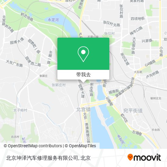 北京坤泽汽车修理服务有限公司地图
