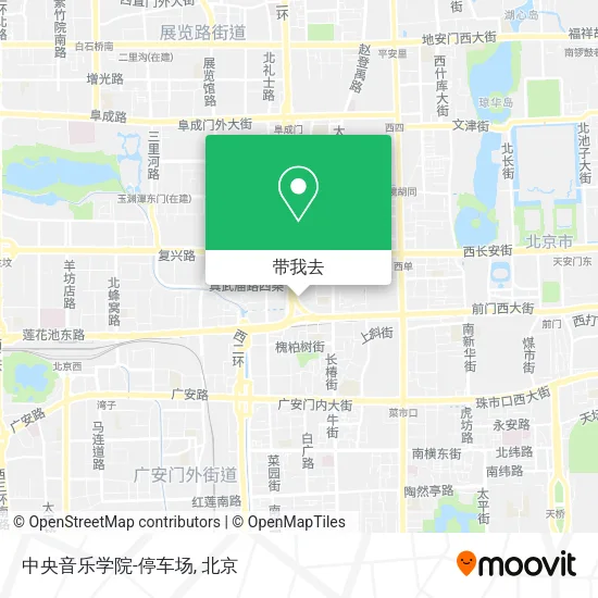 中央音乐学院-停车场地图