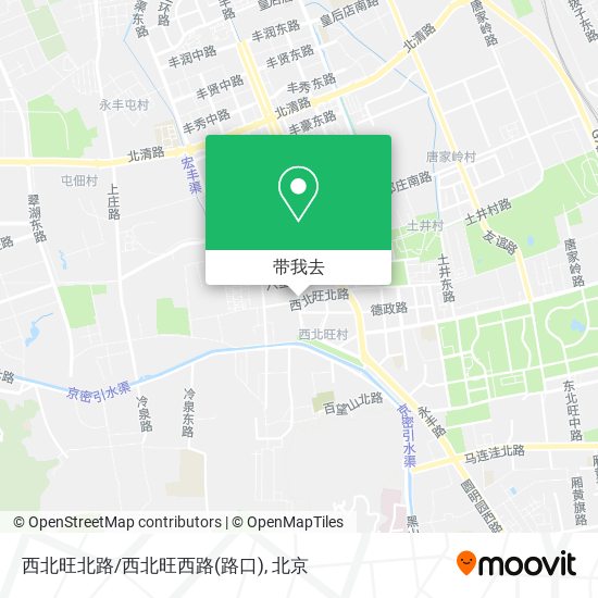 西北旺北路/西北旺西路(路口)地图