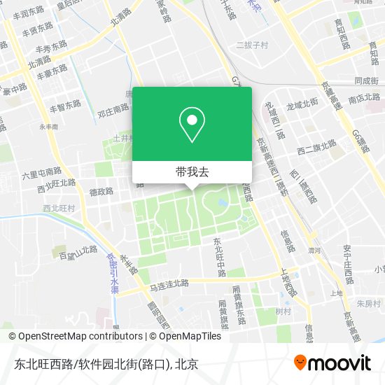 东北旺西路/软件园北街(路口)地图
