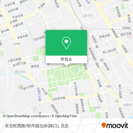 东北旺西路/软件园北街(路口)地图