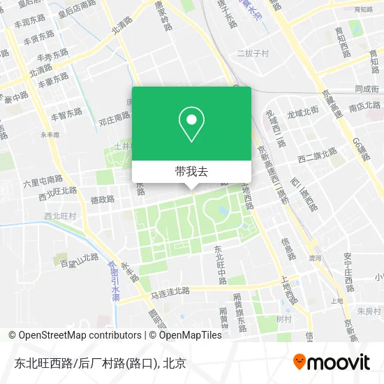 东北旺西路/后厂村路(路口)地图