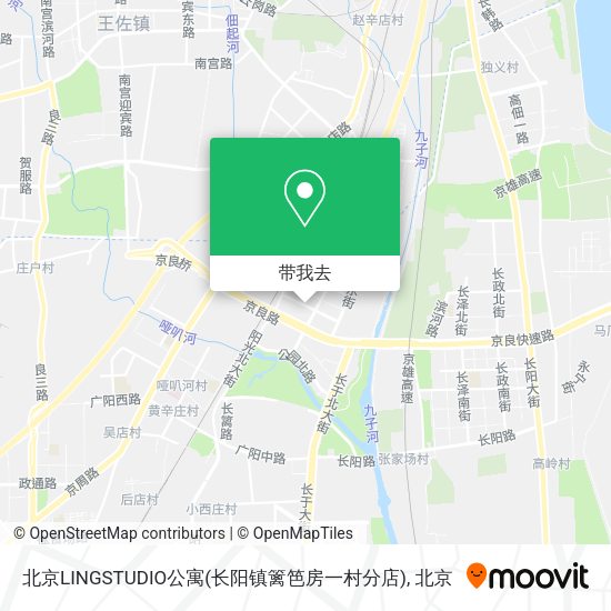 北京LINGSTUDIO公寓(长阳镇篱笆房一村分店)地图
