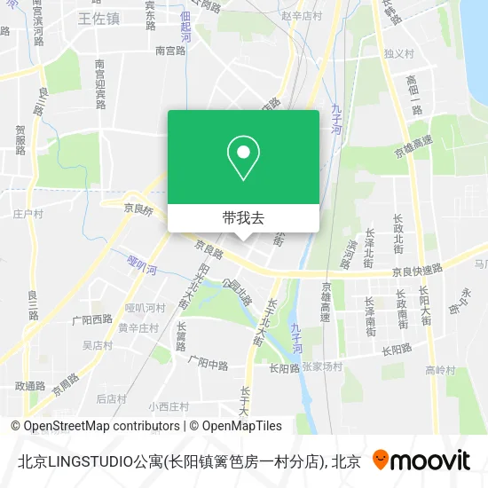 北京LINGSTUDIO公寓(长阳镇篱笆房一村分店)地图