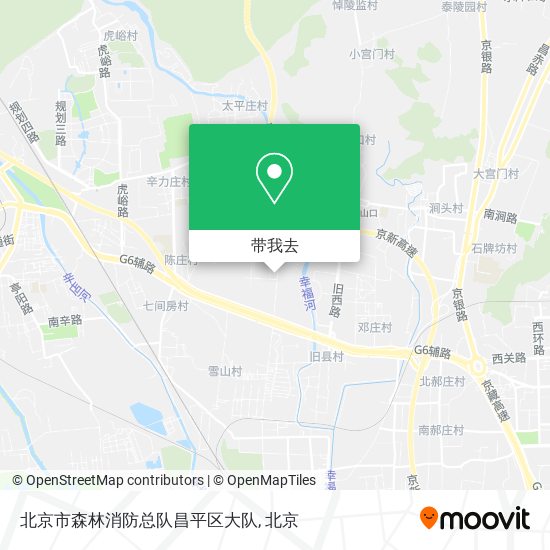 北京市森林消防总队昌平区大队地图