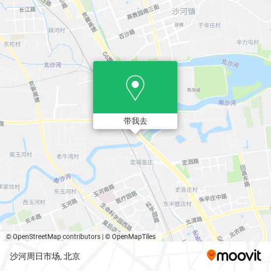 沙河周日市场地图