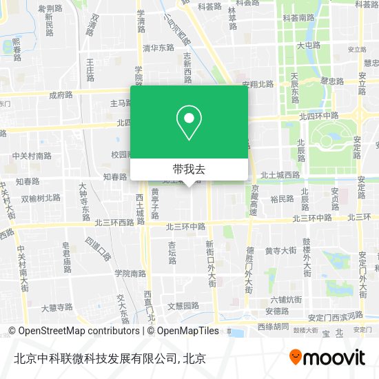 北京中科联微科技发展有限公司地图