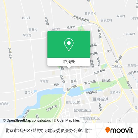 北京市延庆区精神文明建设委员会办公室地图