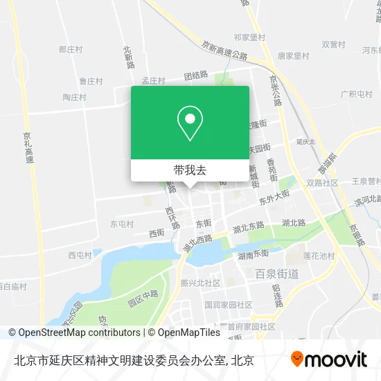北京市延庆区精神文明建设委员会办公室地图