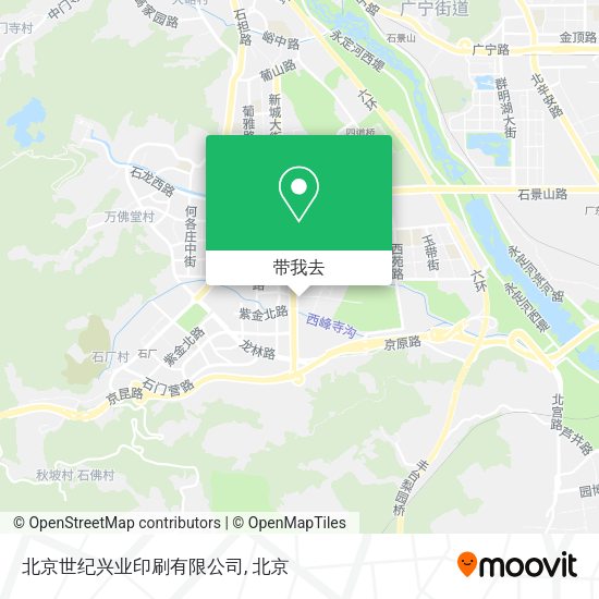 北京世纪兴业印刷有限公司地图