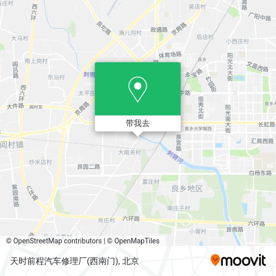 天时前程汽车修理厂(西南门)地图