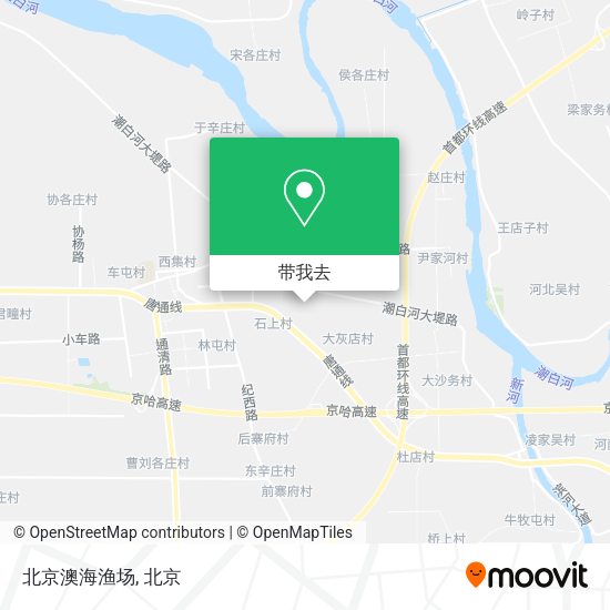 北京澳海渔场地图