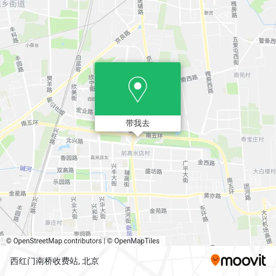 西红门南桥收费站地图