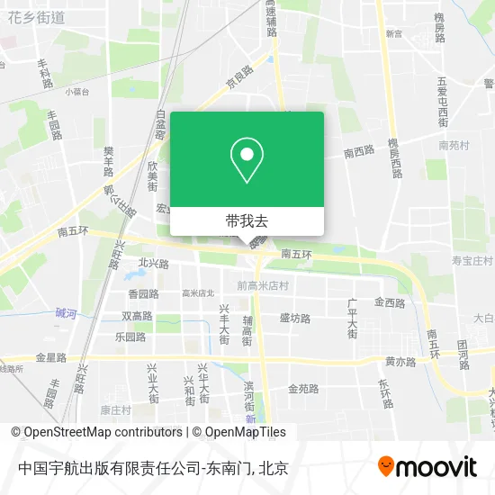 中国宇航出版有限责任公司-东南门地图