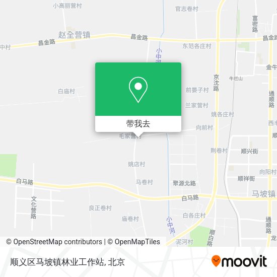顺义区马坡镇林业工作站地图